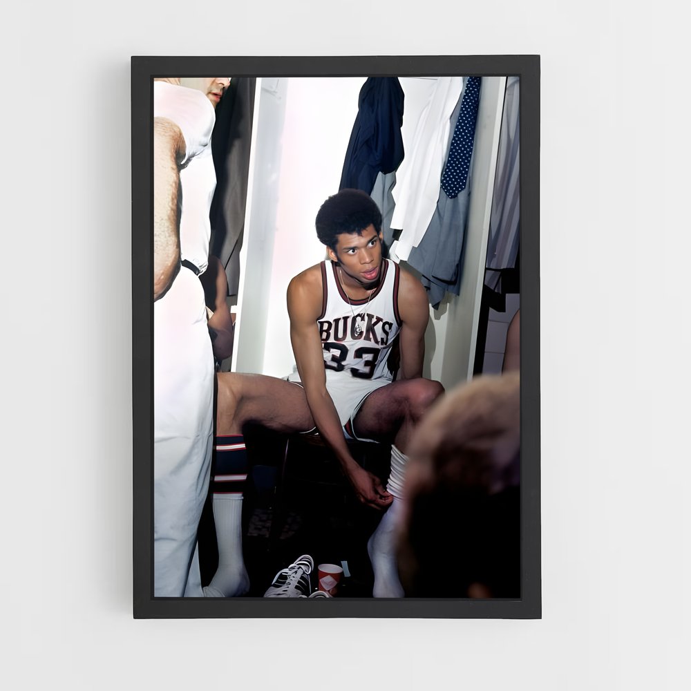 Poster Kareem dépeint – affiche Basketball (vue 2)